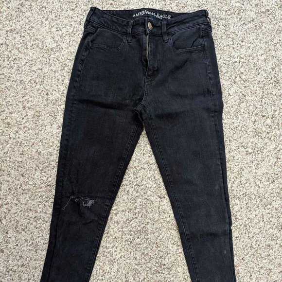 AMERICAN EAGLE: Distressed Jean Legging - Picture 1 of 3